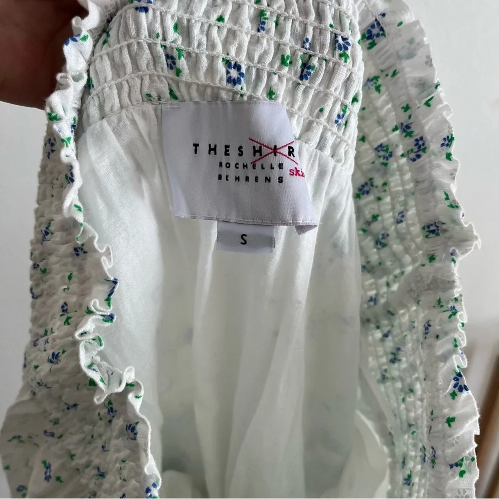 The Shirt By Rochelle Behrens Floral Smocked Mini Skirt